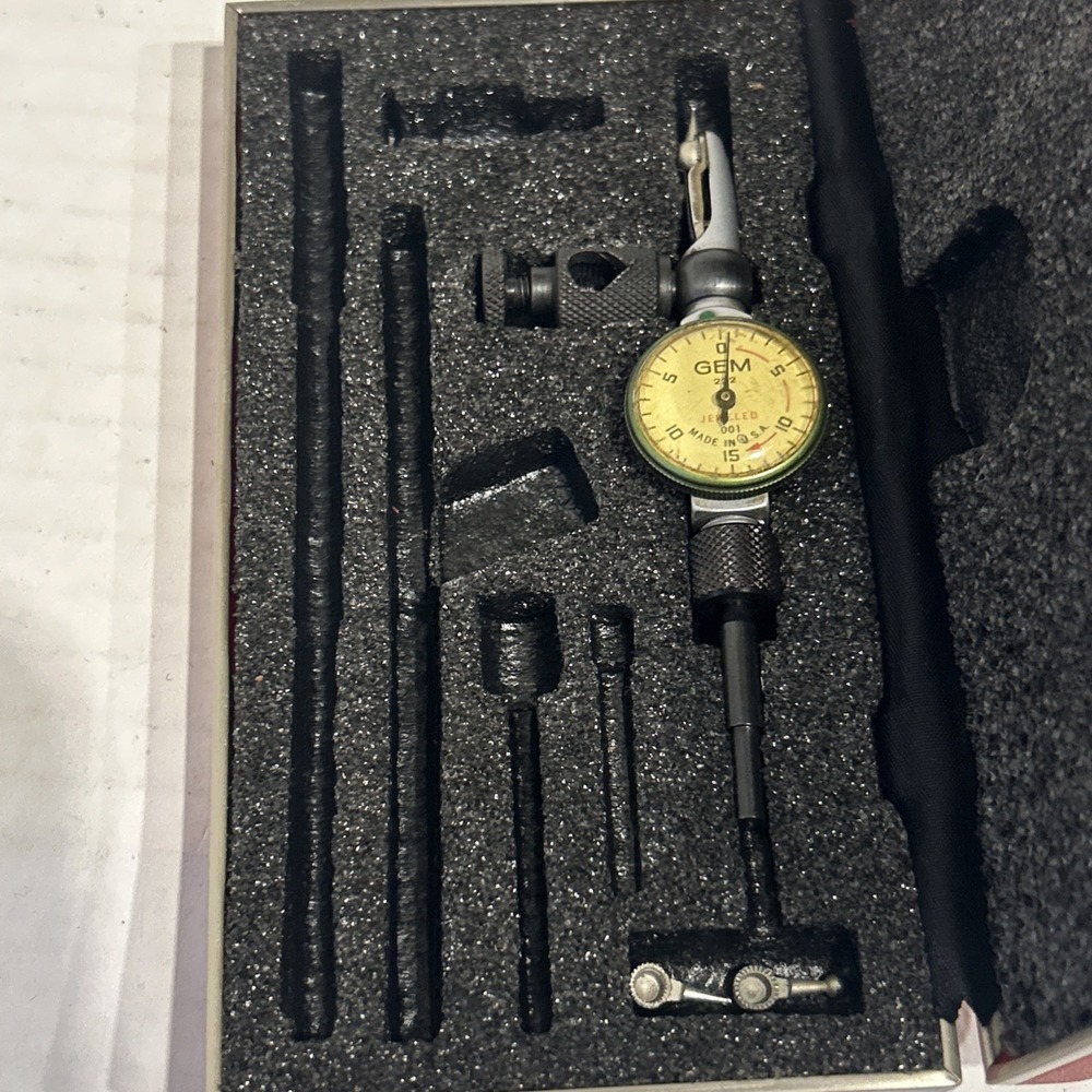 Vintage Gem .001" Horizontal Test Indicator - Made in‎ USA A2
